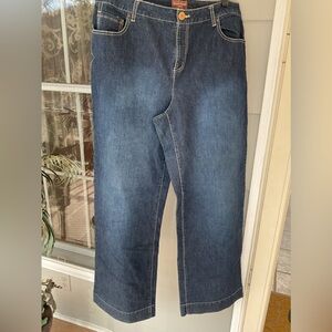 Duck Head Bootcut Jeans Women's 16 W Blue 5-Pocket High Rise Cotton Blend NWOT